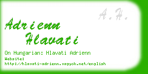 adrienn hlavati business card